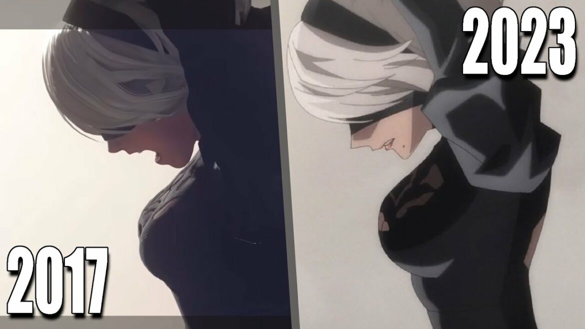 Nier Automata Anime Episode 1 Comparison | 2017 vs 2023
