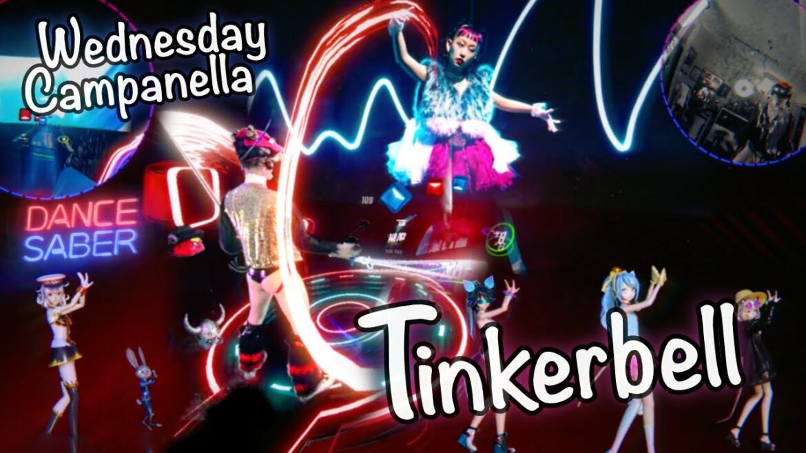 Tinkerbell đ§ââī¸ãããŖãŗãĢãŧããĢãđ§ Wednesday Campanella – æ°´ææĨãŽãĢãŗãã㊠// in Beat Saber // Mixed Reality+