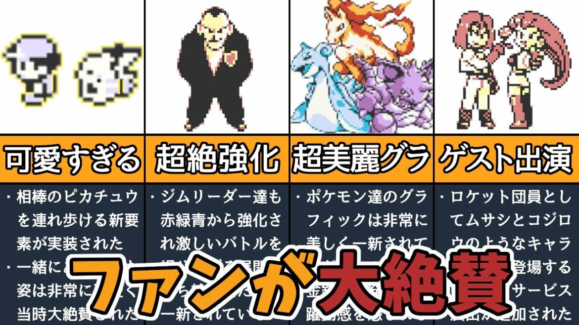 【初代ポケモン】ファンが大絶賛!ピカチュウ版の凄すぎた要素