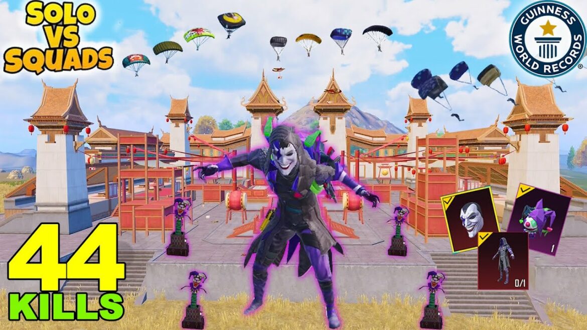 44KILLS!!😱  NEW WORLD RECORD I SOLO vs SQUAD 🔥  PUBG Mobile GAMEPLAY