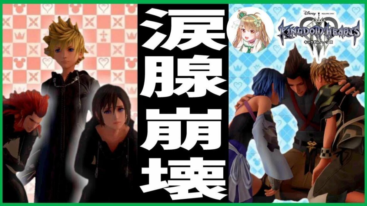 【感動】キングダムハーツ3 KH3/ロクサス・シオン・アクセルの再開 女性実況(KingdomHearts3)#35