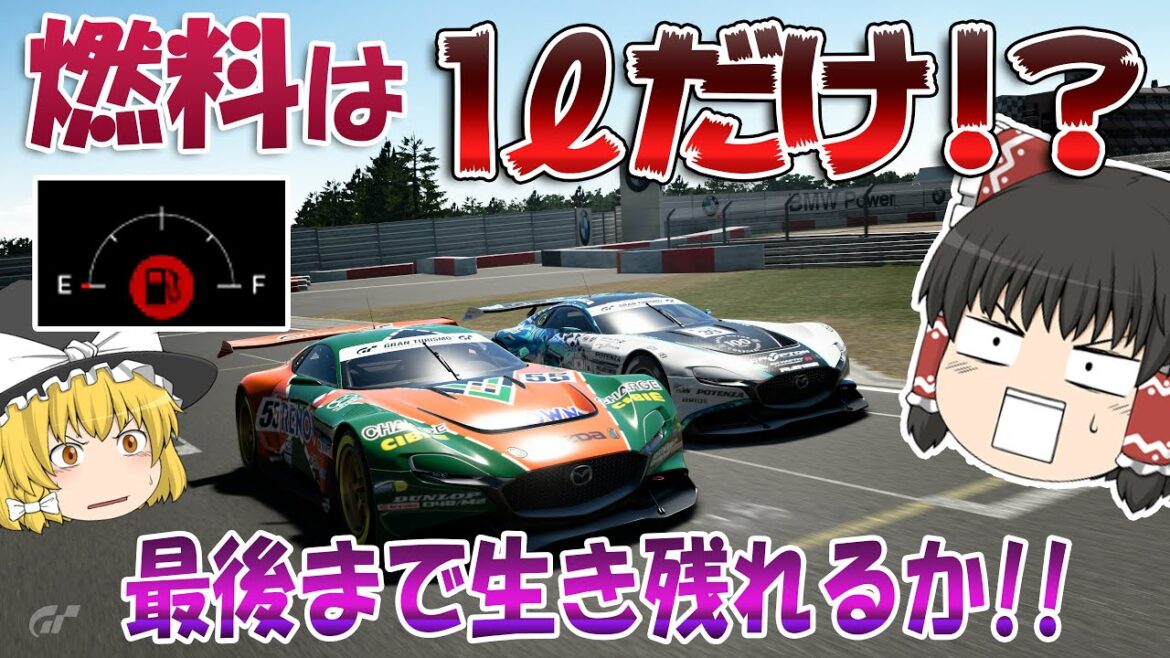 【燃料1Lチャレンジ 続編】ニュル北を『燃料1L』だけで走る!? 20km/L 【グランツーリスモSPORT】