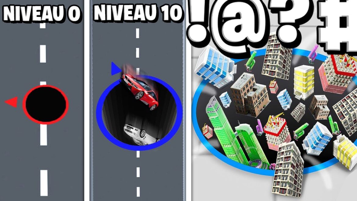 MON PLUS GRAND TROU NOIR DÉTRUIT LE MONDE !! (Hole.io)