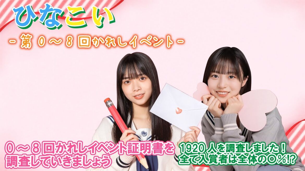 【ひなこい】1920人を調査!計10回かれしイベントが開催されたので皆さんの証明書を調査していきましょう
