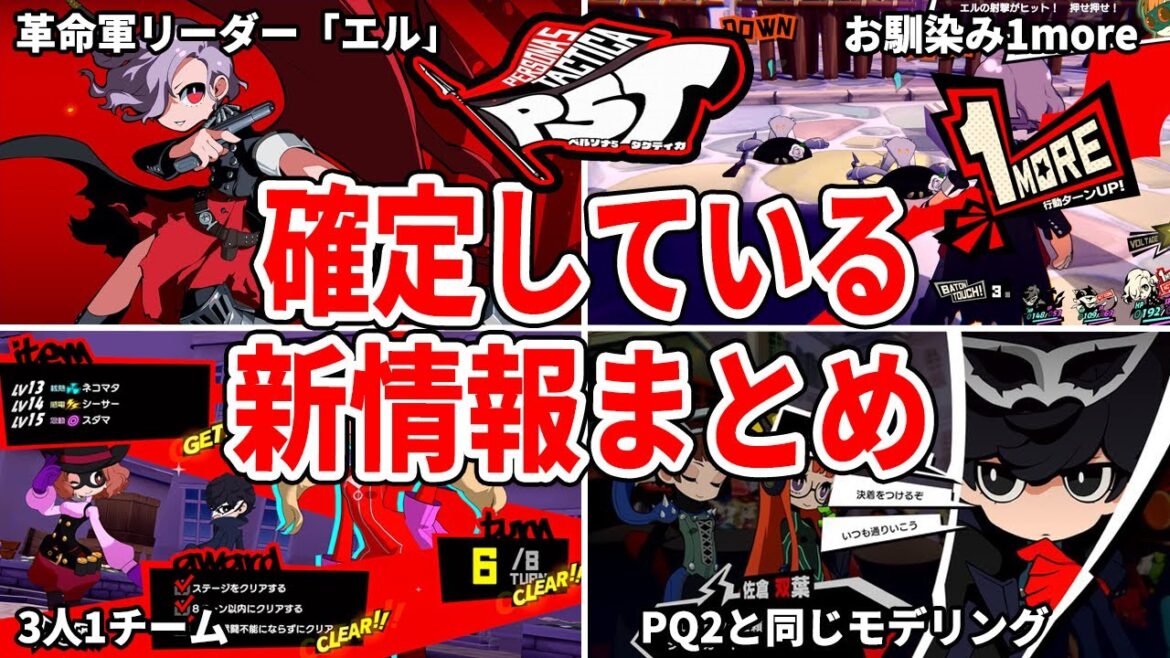 【ペルソナ5タクティカ】現時点で判明している情報まとめ
