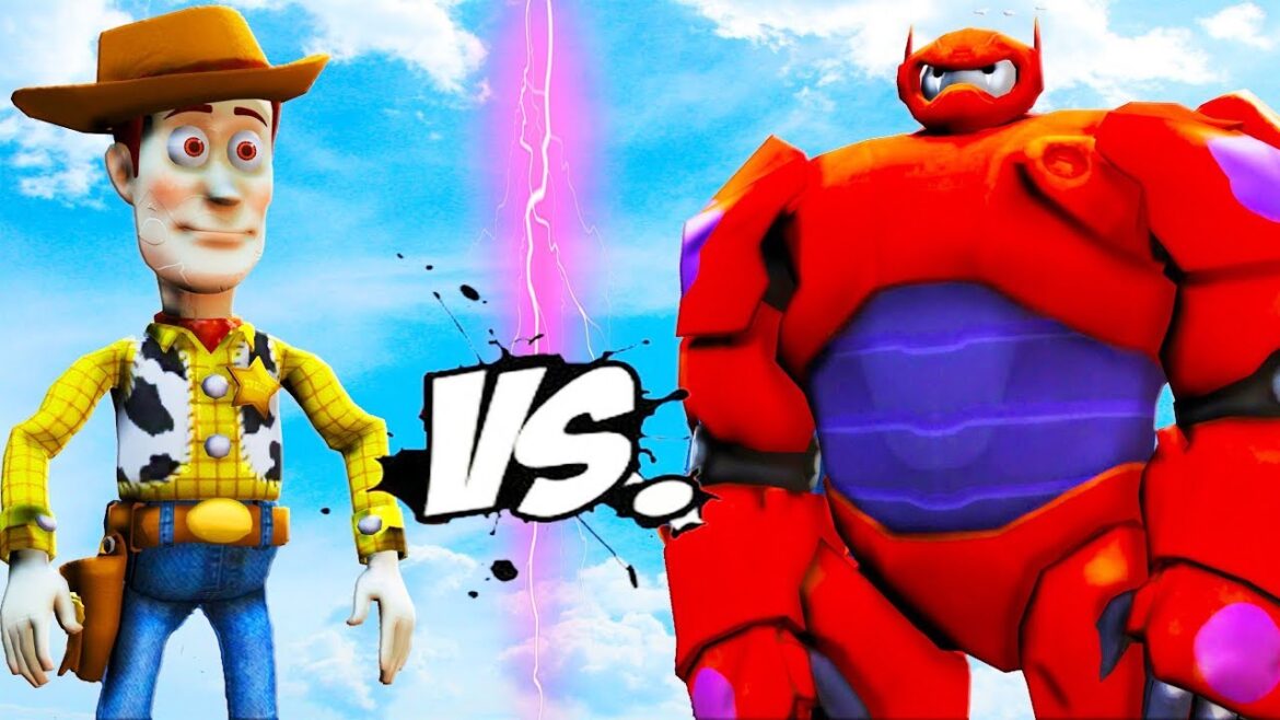 WOODY VS BAYMAX – Toy Story and Big Hero 6