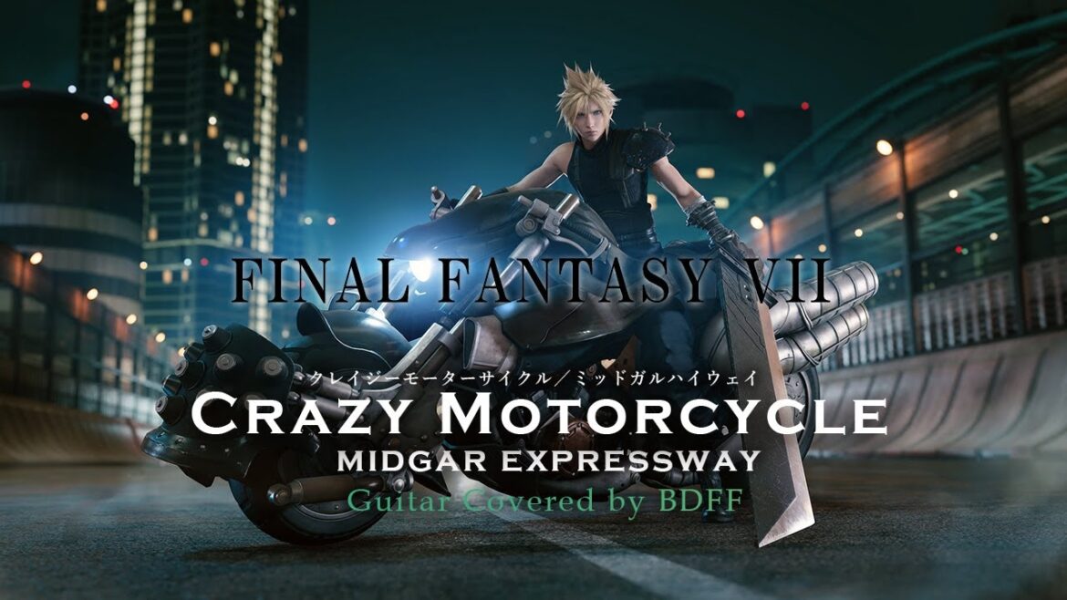 FF7 クレイジーモーターサイクル / ミッドガル・ハイウェイ  ギター ロックアレンジ | FFVII Remake Midgar Expressway Rock  guitar arrange