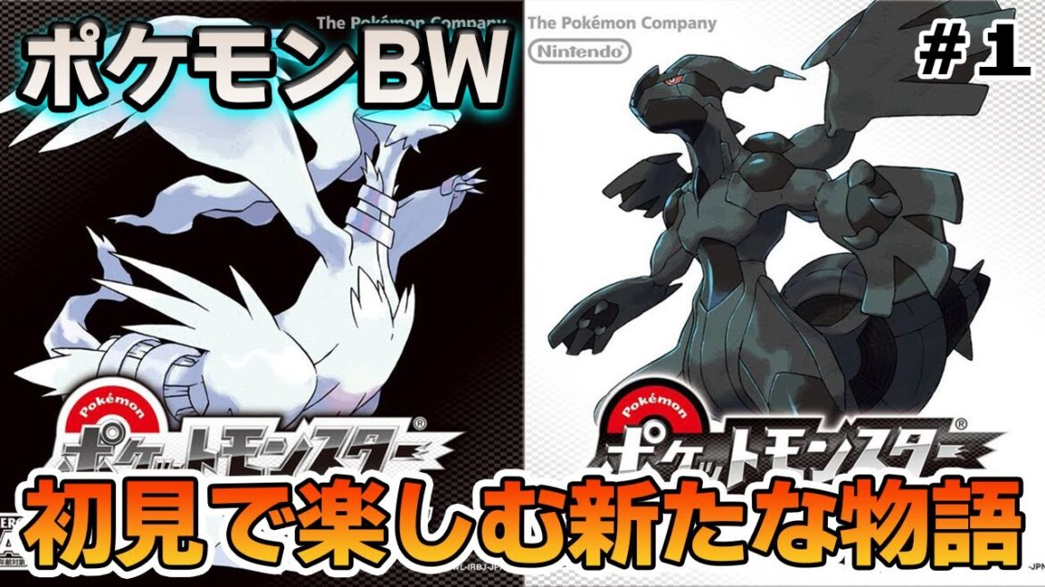 【ポケモンBW】初見で楽しみまくるポケットモンスターブラックホワイト! #1【ぽんすけ】