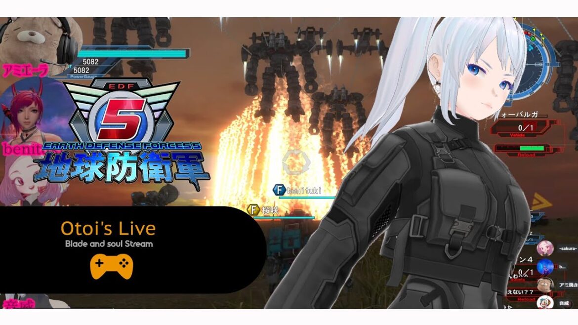 【地球防衛軍5】音威ライブ お盆は虫退治!&Discord配信アバターのお試し【EDF5】