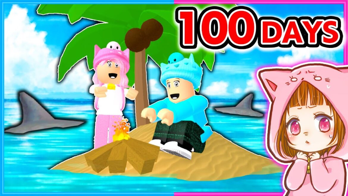 何もない無人島で100日間をサバイバルするロブロックス!!🏝💨【 ROBLOX / ロブロックス 】