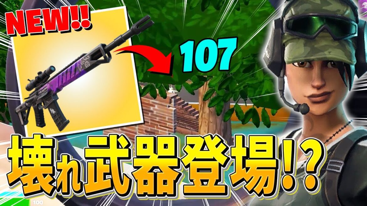 100ダメ超えの超性能!!?新武器『タクティカルDMR』がヤバいwww【フォートナイト/Fortnite】