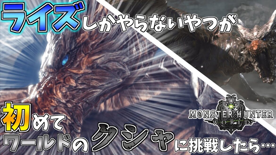 ライズから始めた俺が初めてワールドのクシャルダオラに挑んだらめちゃくちゃ熱い展開になったwwwPT11【モンハンワールドアイスボーン】【ゆっくり実況】