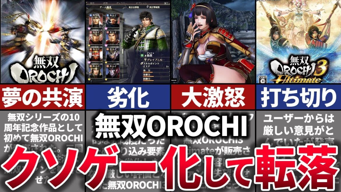 【ゆっくり解説】シリーズ最大の汚点。あまりにも酷く無双ファンに見放された無双OROCHIの歴史