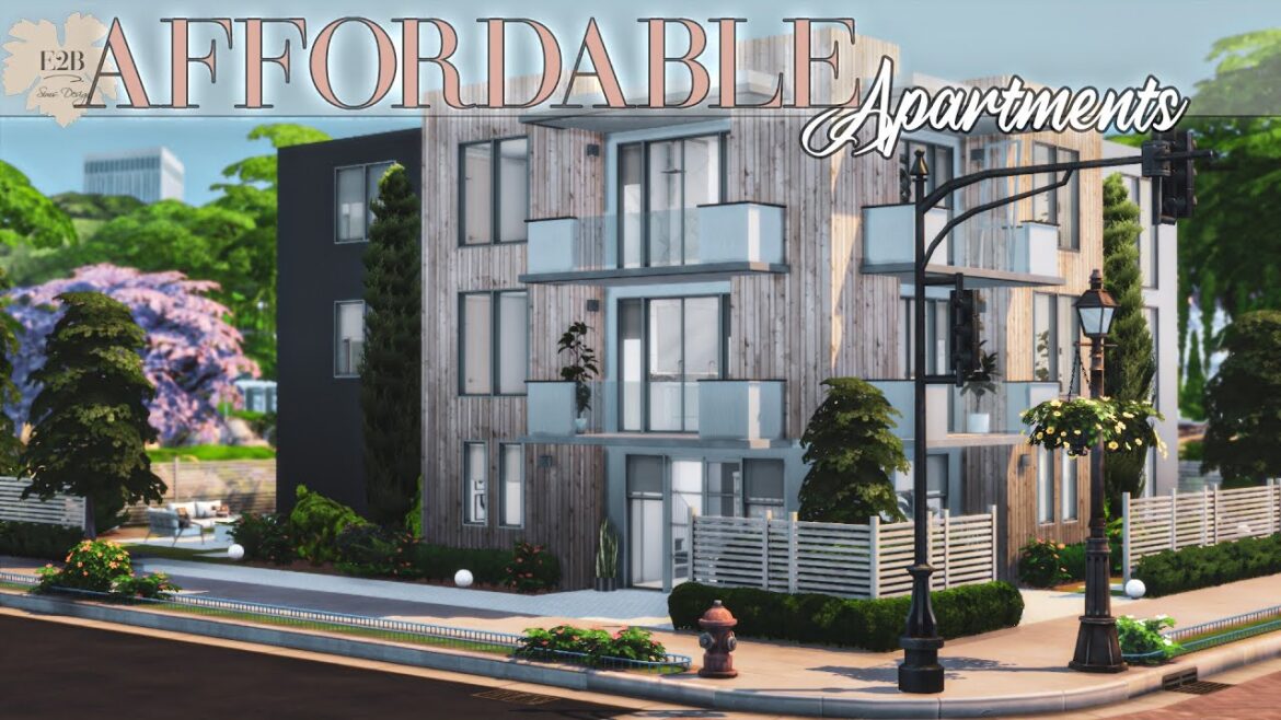 AFFORDABLE APARTMENTS | Sims 4 CC Speed Build | DOWNLOAD LINK (TRAY+CC+CC LINKS)