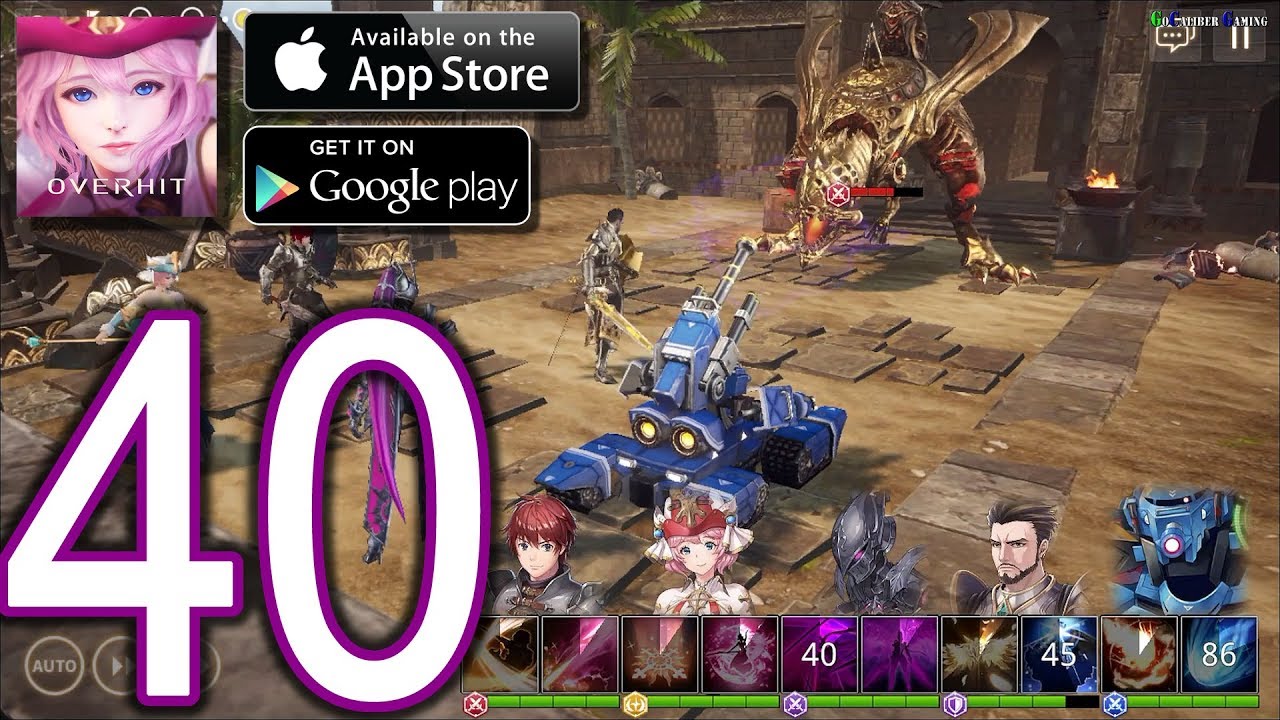 OVERHIT English Android iOS Walkthrough - Part 40 - Chapters 1,2 (Hard ...