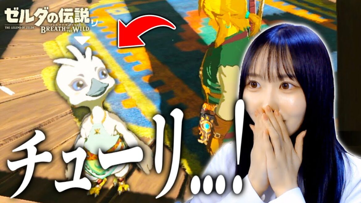 ティアキン実況者がリトの村にきた時の反応【ゼルダの伝説ブレスオブザワイルド/女性実況】