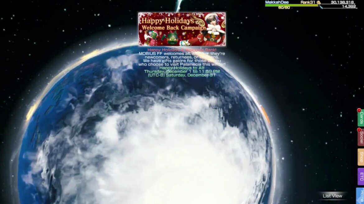 Mobius Final Fantasy OST Christmas Theme ( 2016 )