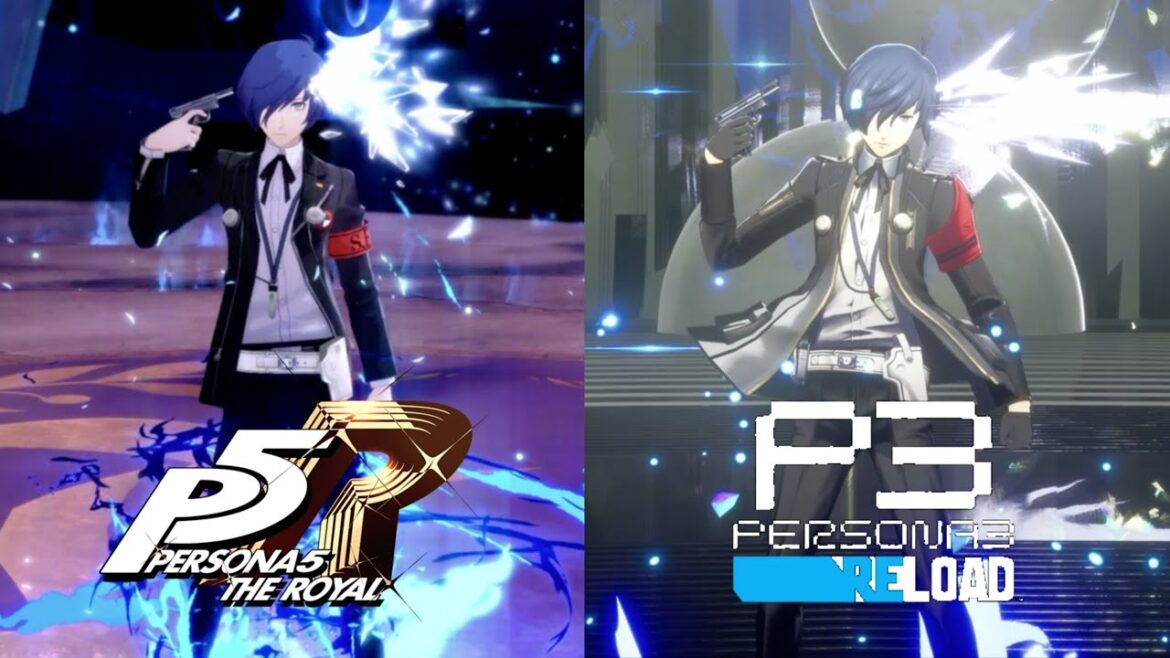 Persona 3 Reload VS Persona 5 the Royal Hero’s comparison/ペルソナ3リロードvsペルソナ5 ザ・ロイヤル, P3主人公(結城理)モーション比較