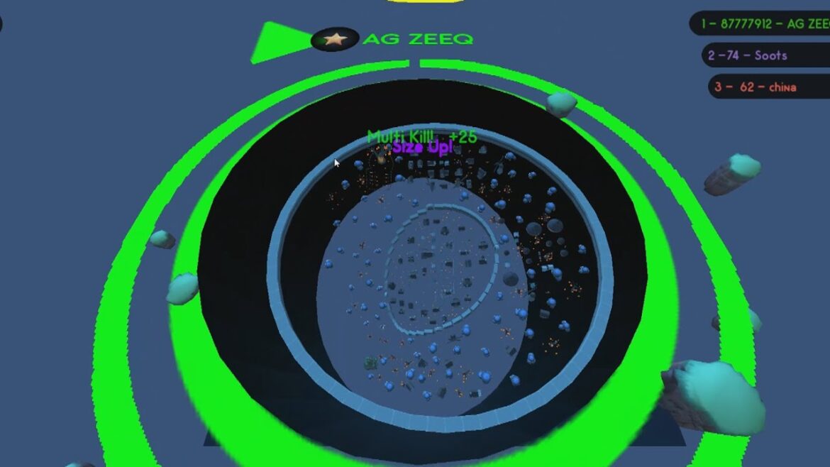 Hole.io – World Record Hole Map Control: 100.00% in 1 Seconds