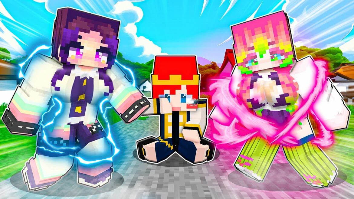 柱に育てられた子供 vs 鬼に育てられた子供の感動ストーリー😭『鬼滅の刃 柱稽古編』【マイクラ / マインクラフト / Minecraft】