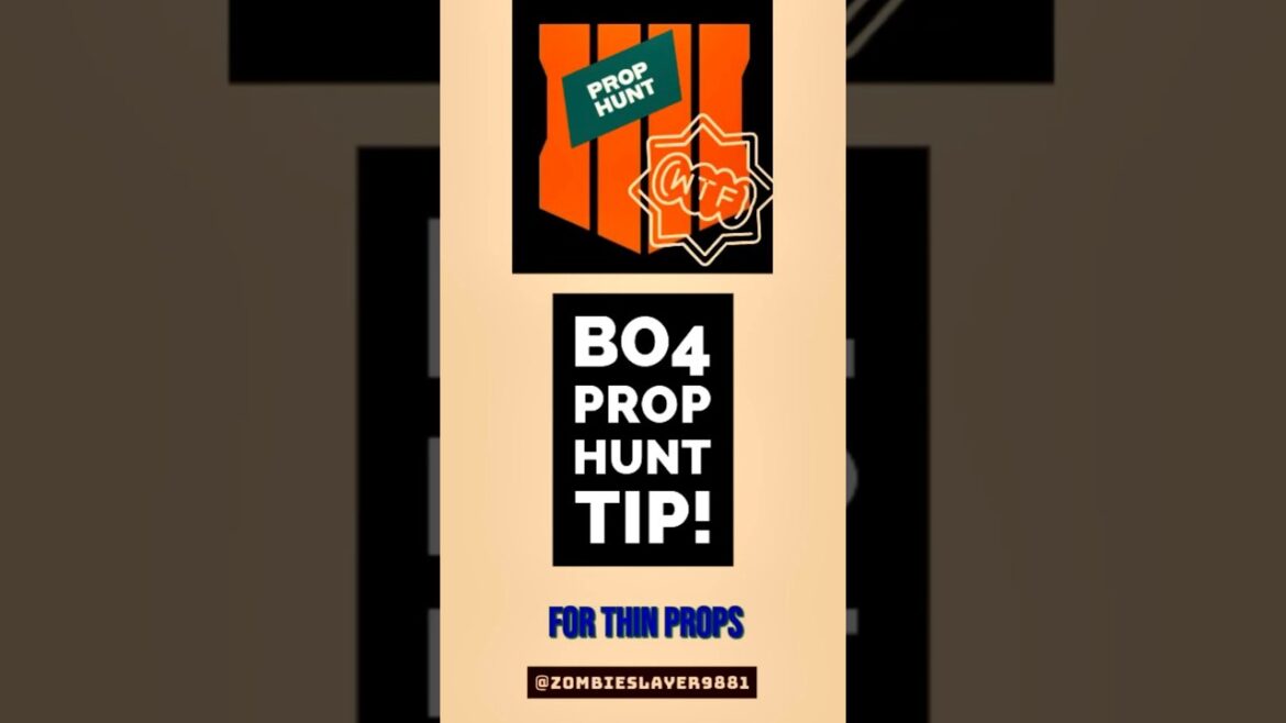 👌HOW TO DESTROY THIN PROPS IN BO4 PROP HUNT!  Cod bo4 prop hunt