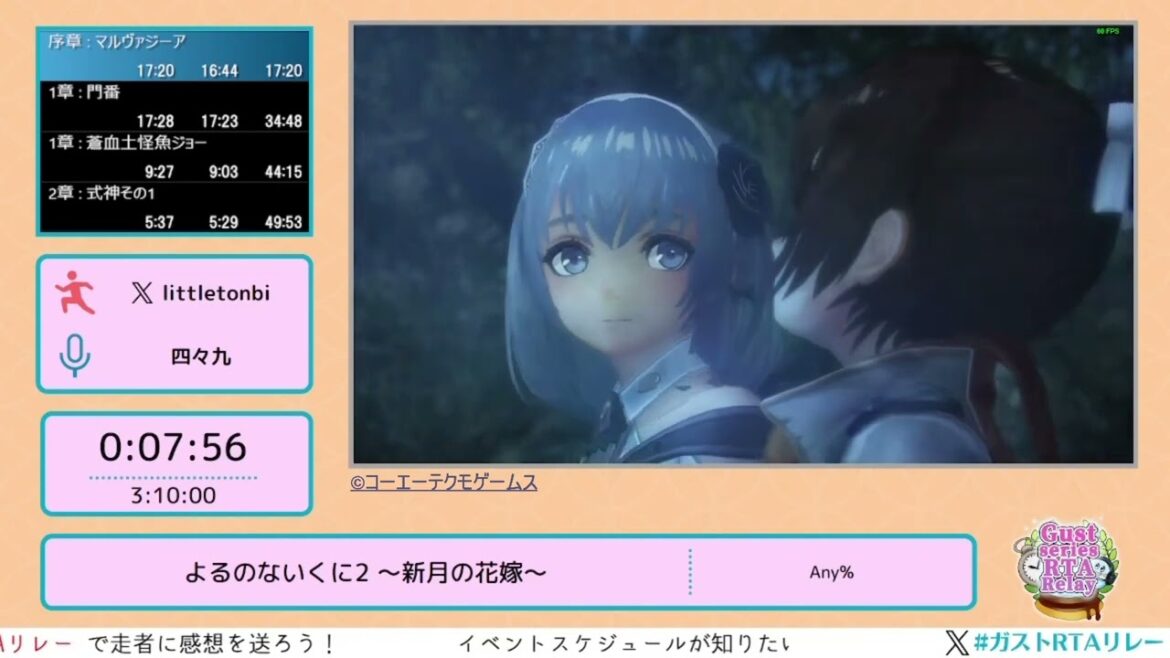 よるのないくに2 ~新月の花嫁~ – Gust series RTA Relay #ガストRTAリレー