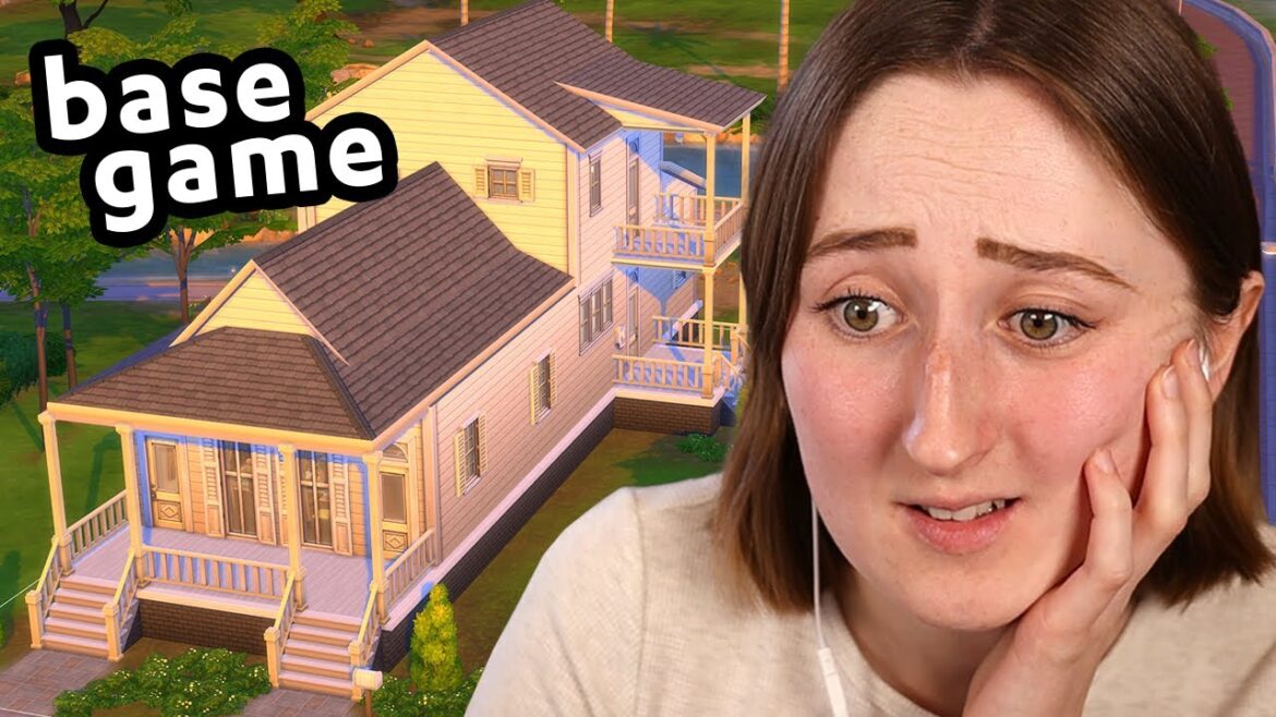 i tried renovating the worst base game house in The Sims 4