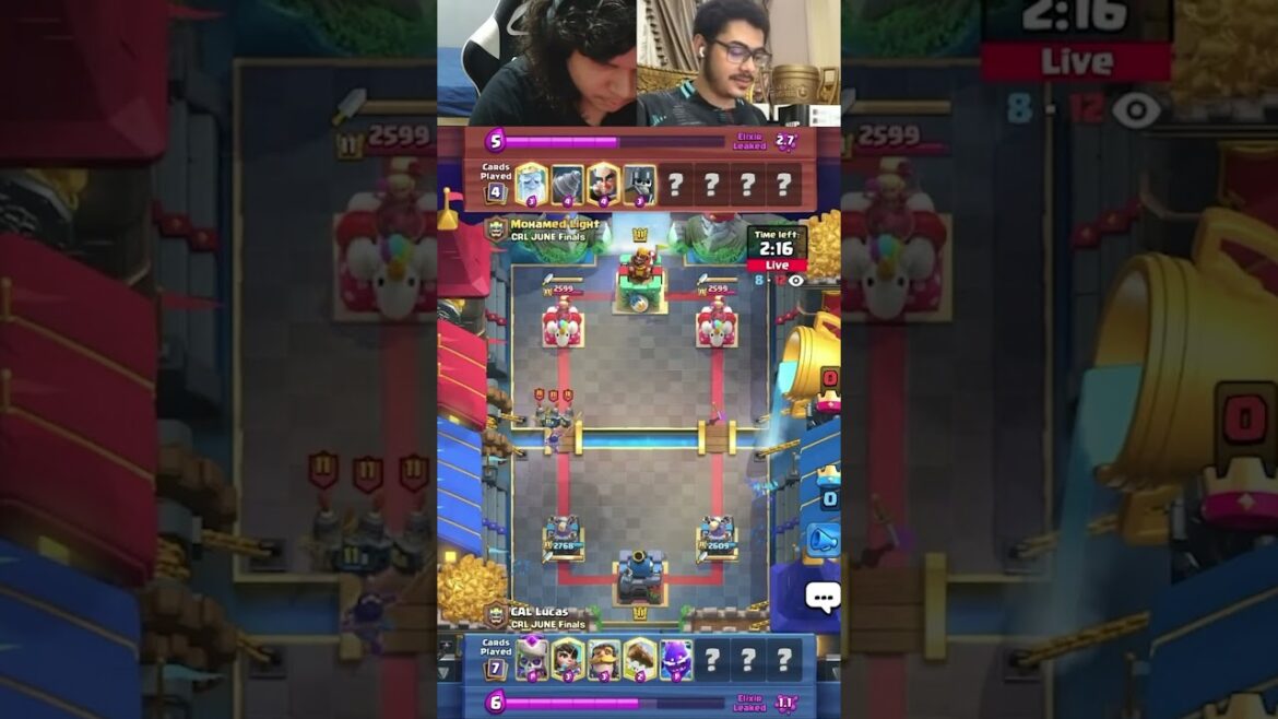 ライトが序盤から決める読みプレイ 実況:ラッシュ 【クラロワ】