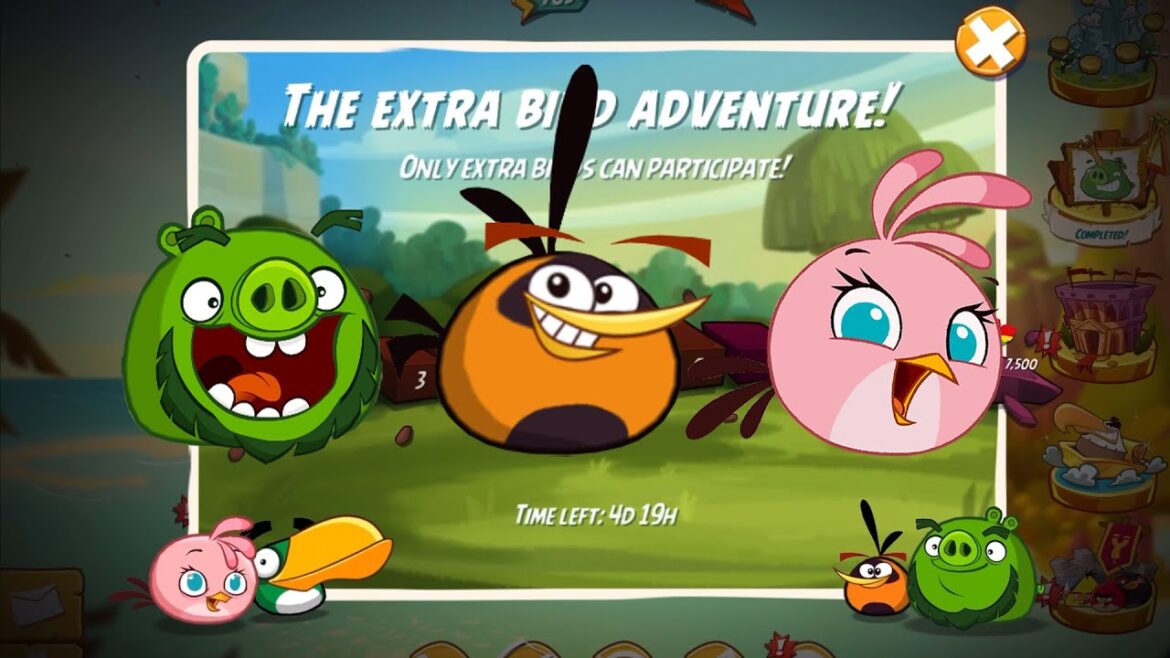 ANGRY BIRDS 2 THE EXTRA BIRD ADVENTURE (LEVEL 1-8)