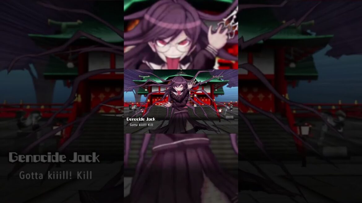 A boss fight against Jill!? #shorts #danganronpa #blindplaythrough