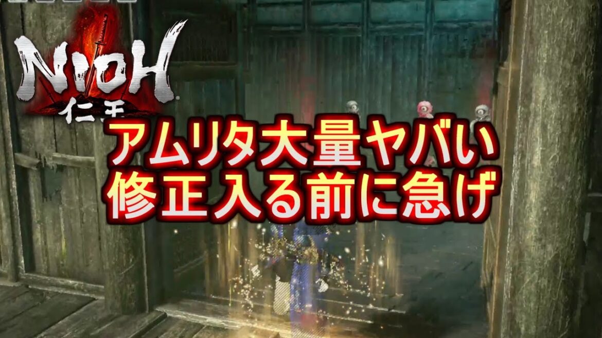 【仁王】 悟りの道編 1回でアムリタ大量効率よすぎ (修正されないかもしれないけど)