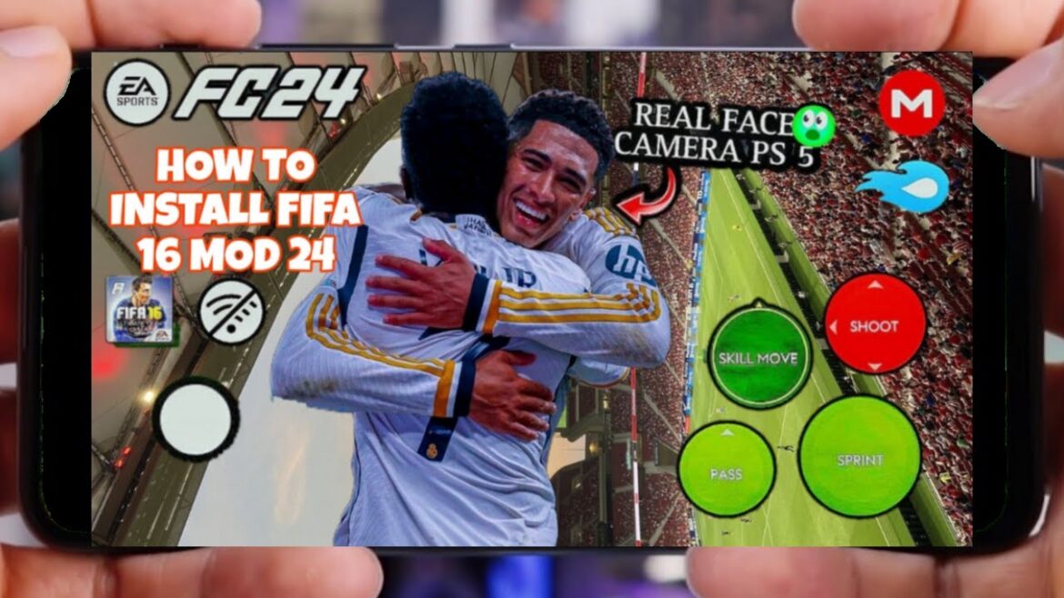 HOW TO INSTALL FIFA 16 MOBILE MOD EA 24 ANDROID OFFLINE APK + OBB AND DATA ANDROID 9,10,11,12,13,14