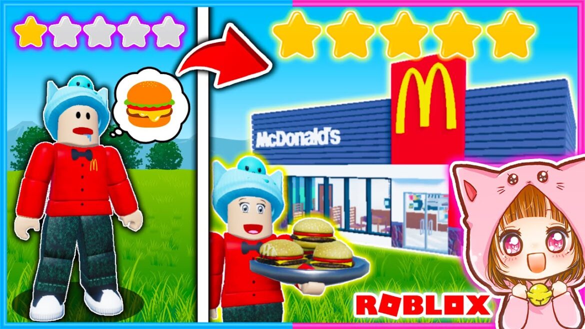 初心者からマクドナルドのプロを目指すロブロックス🍔💨【 ROBLOX / ロブロックス 】