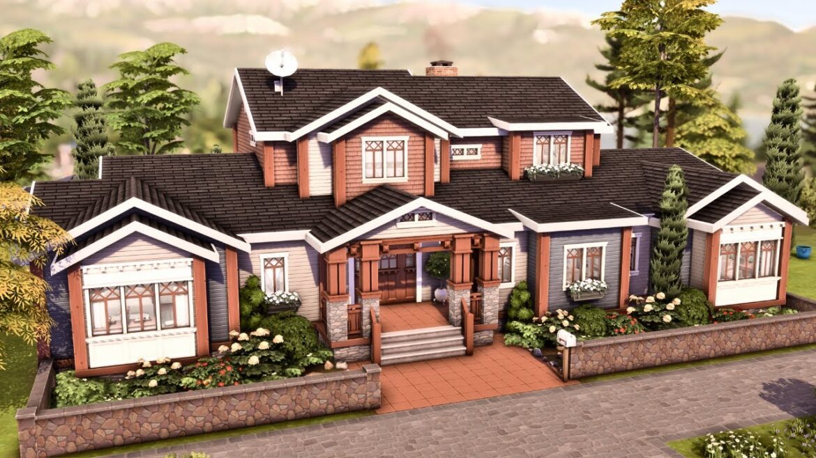 Large Family House 🏡 The Sims 4 Speed Build | No CC