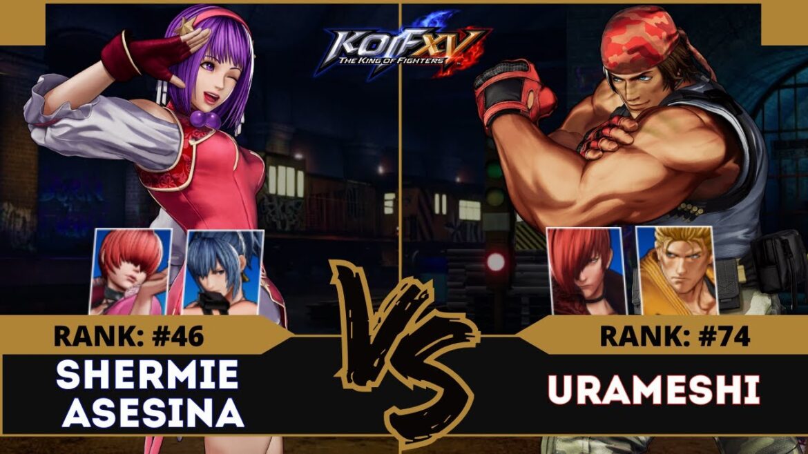 KOFXV⭐SHERMIE ASESINA (Leona/Athena/Shermie) vs URAMESHI (Iori/Ryo/Ralf)⭐Ranked Match – 08/24