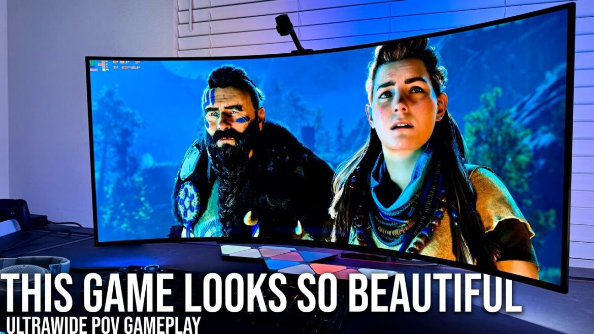 Horizon Zero Dawn Remastered looks AMAZING on a 45″ LG UltraWide OLED | BEST Gaming Monitor w/ HDR