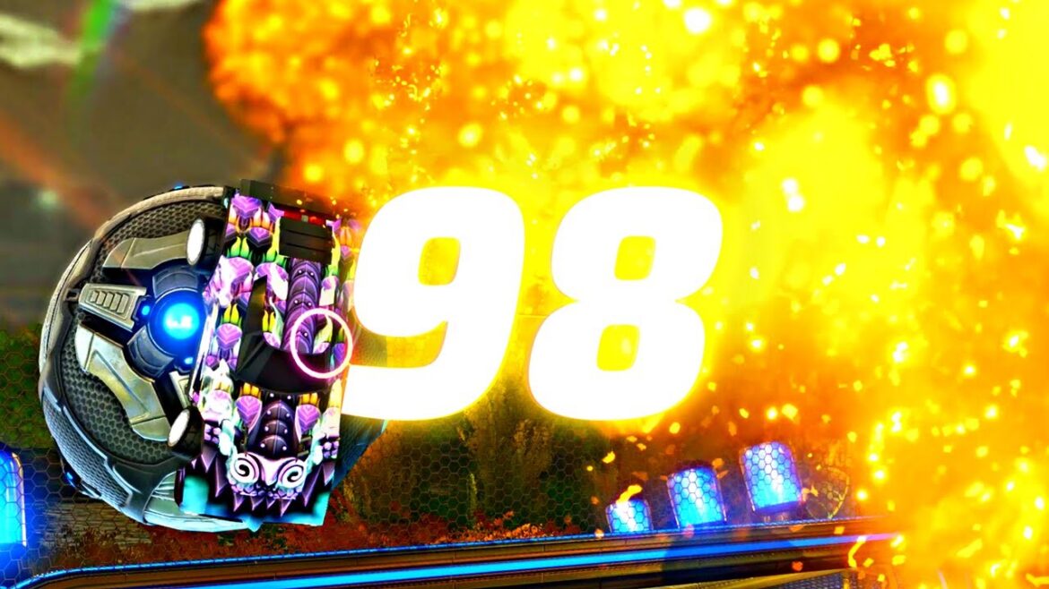 ROCKET LEAGUE INSANITY 98! (BEST GOALS, FREESTYLE CLIPS!)