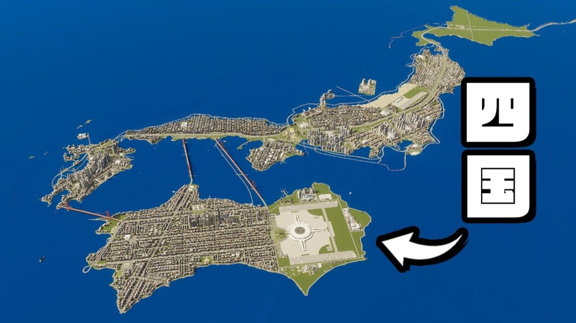 超巨大な四国を太平洋に作る『 Cities Skylines II / シティーズスカイライン2 』