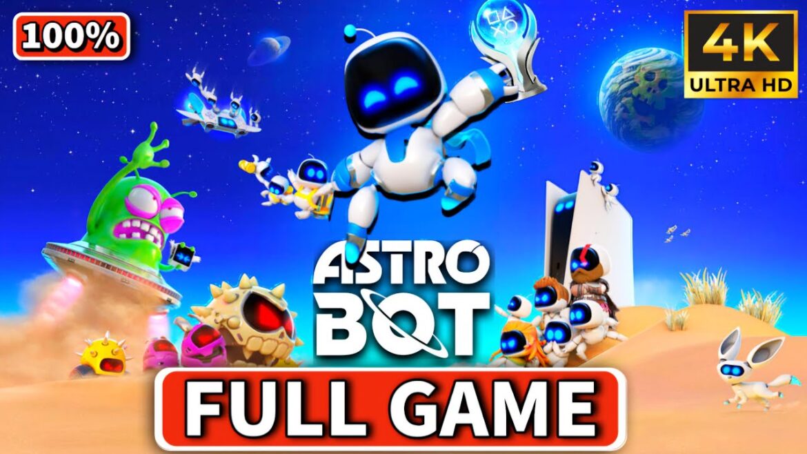 ASTRO BOT (PS5) – Full Game | 100% Platinum Walkthrough – No Commentary (PS5 4k)