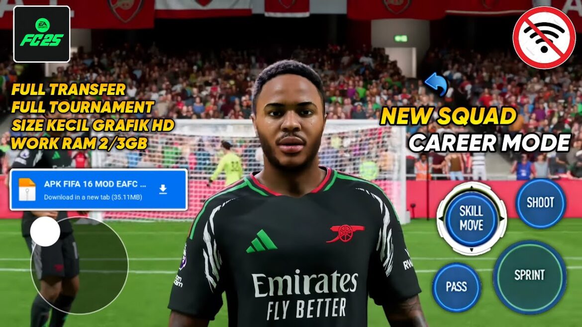 FIFA 16 MOD FIFA 25 Android Offline Career Mode & Full Tournament | FIFA 16 MOD FC 25 Ukuran Kecil