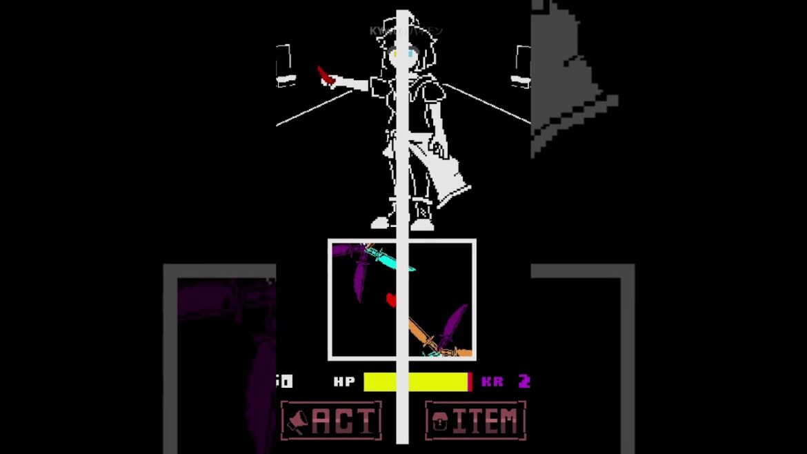 【AMBER】Above Reality Chara戦 PACIFIST Phase1 デバッグ【Undertale Fangame】- Part 1  #undertale #sans