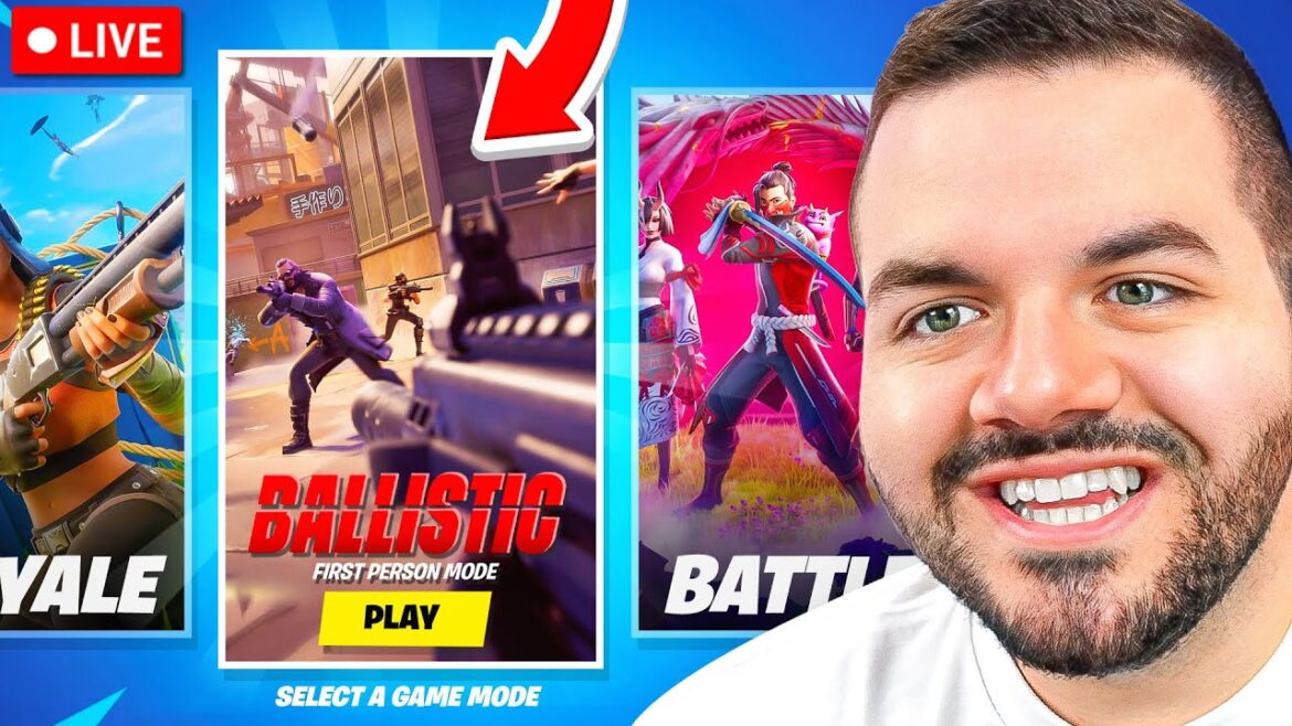 🔴LIVE – FORTNITE FIRST PERSON MODE ANNOUNCED!