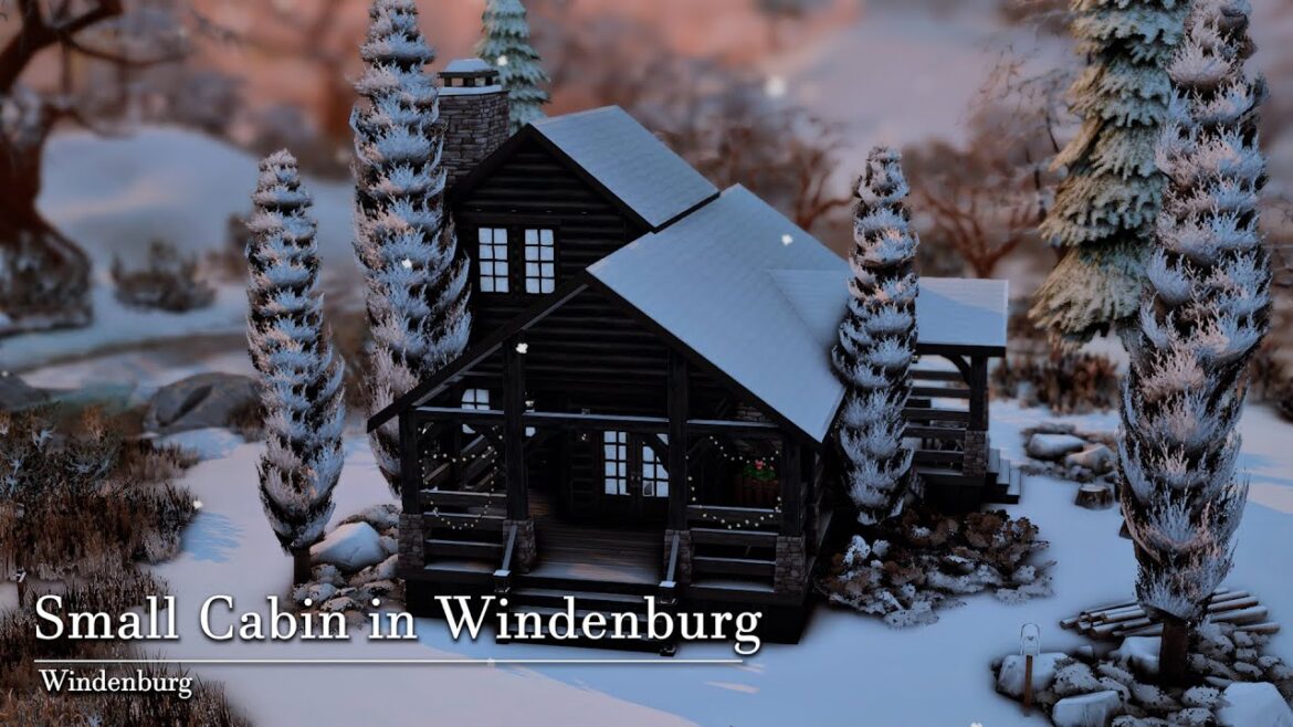 Small Cabin in Windenburg ❄️ | The Sims 4 | Stop Motion Build | No CC