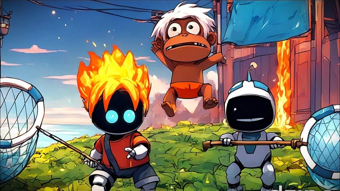 Astro’s Wild Mission: Capturing Apes on the Loose – Astro Bot PS5