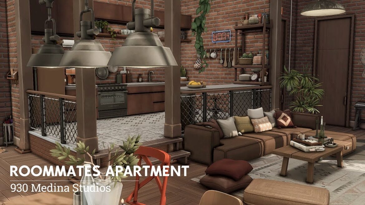 Roommates Apartment ๐ง๐ธ| The Sims 4 Speed Build