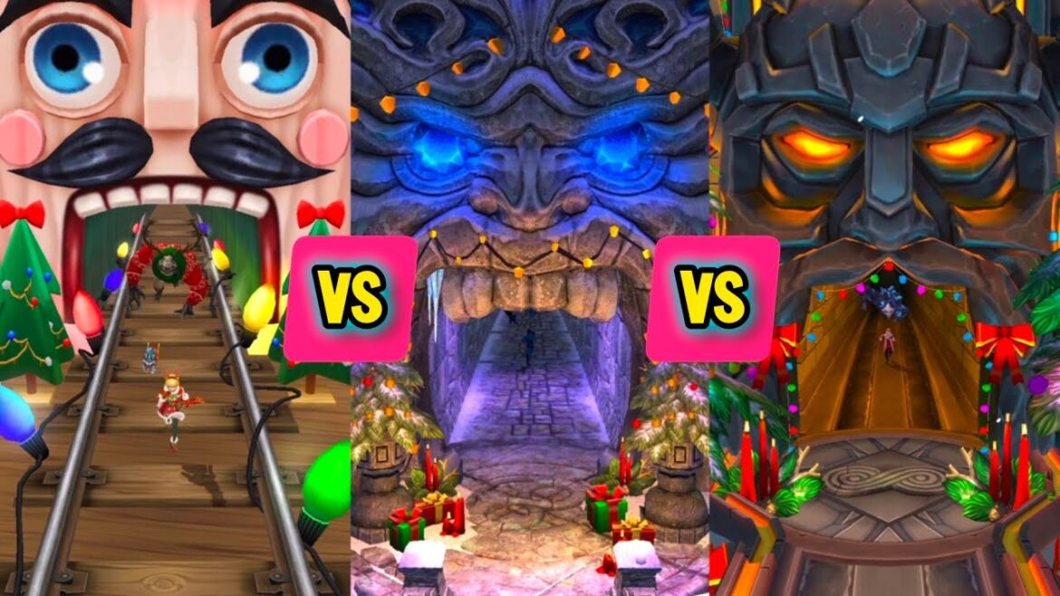 Temple Run 2 Winter Toyland Map & Frozen Festival Map & Holiday Havoc Map.