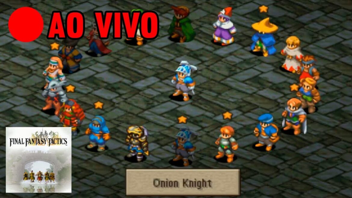 Final Fantasy Tactics PS1 Ao Vivo 4 Archer 1 Chemist