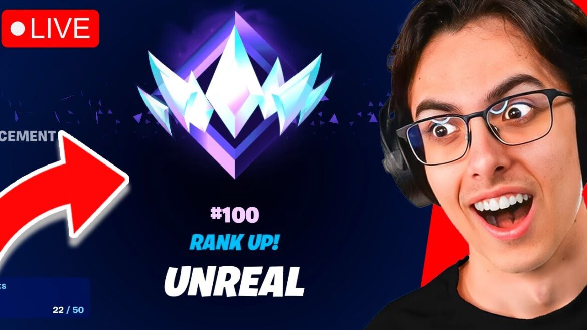 🔴LIVE! – Going For #1 UNREAL RANK in FORTNITE! (Chapter 6)