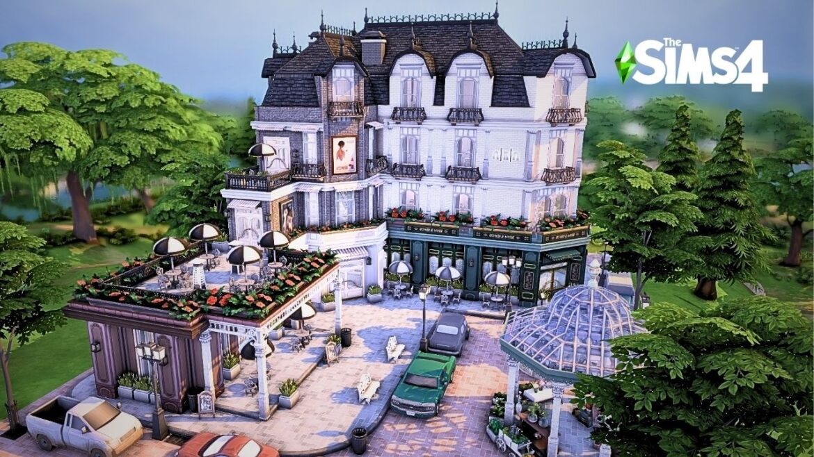 Magnolia Bistro & Hotel || The Sims 4 Speed Build || No CC