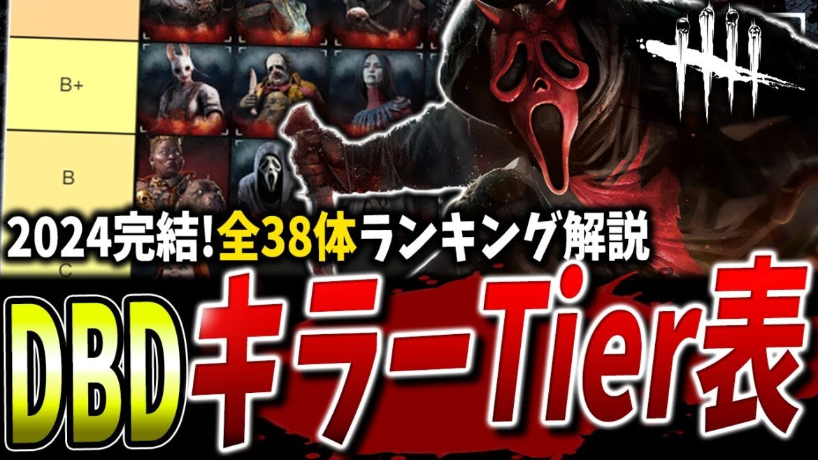 【DBD】全38キラー最強Tierランキング2024年完結版【デッドバイデイライト】【アップデート】【運営にデススリのアンチが居る】